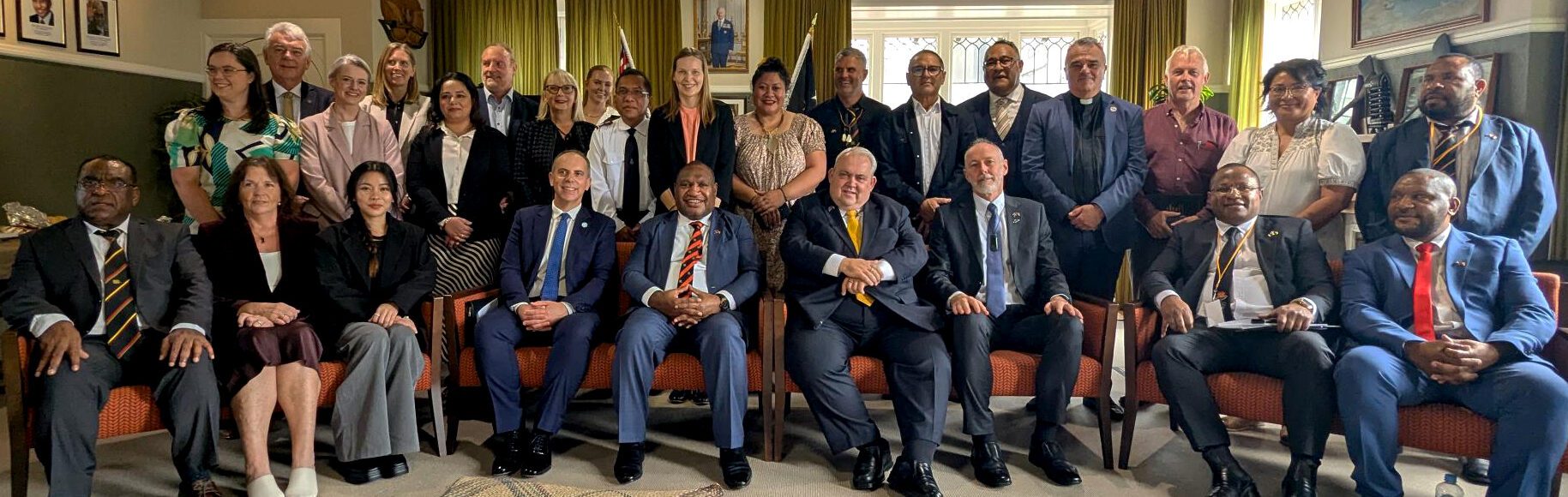 Large group of people posing for a photo