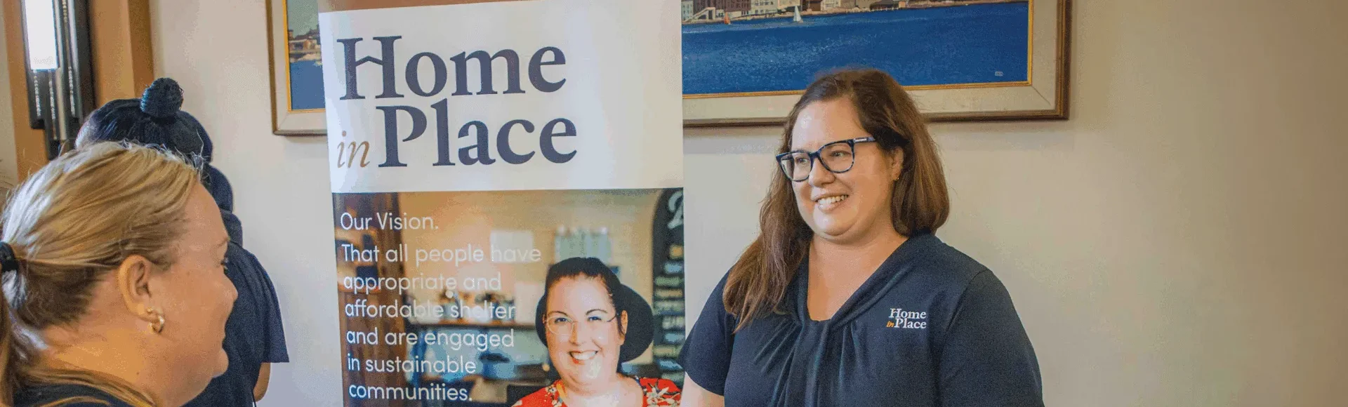 Home in Place staff members at a housing expo