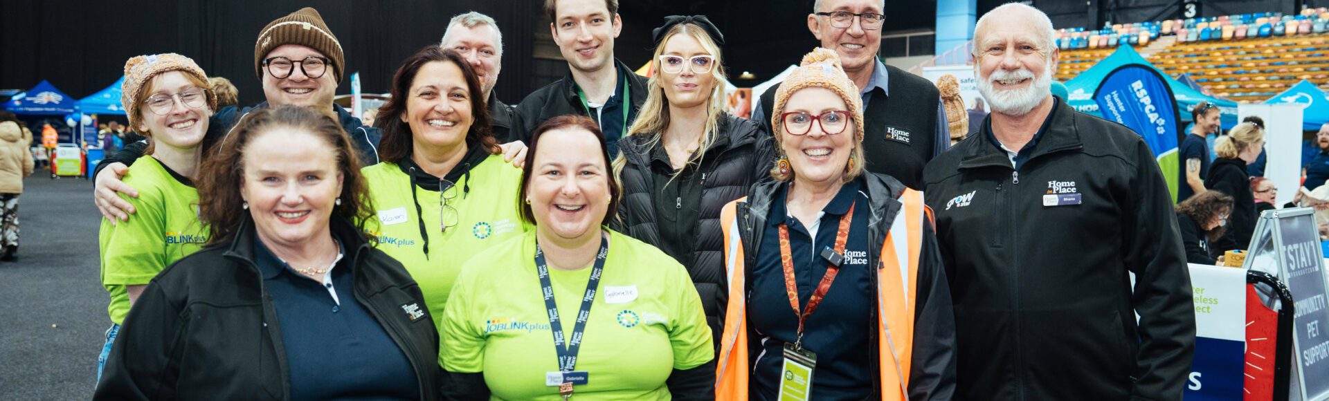 Group of people at the Hunter Homeless Connect Day event